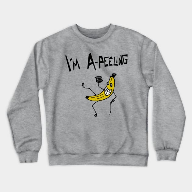 Attractive Banana Crewneck Sweatshirt by THER0CH